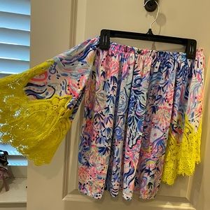 Lily Pulitzer off shoulder blouse